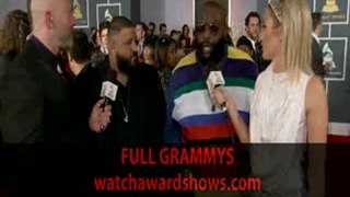 Rick Ross Grammys 2012 red carpet