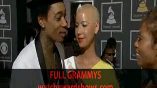 wiz khalifa Grammys 2012 red carpet