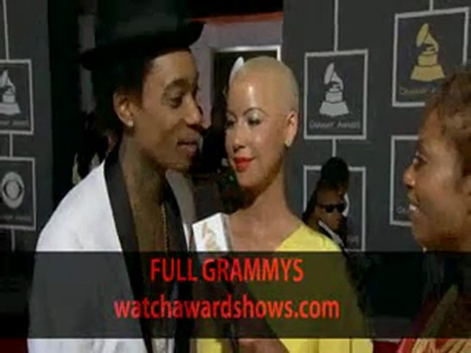wiz khalifa Grammys 2012 red carpet