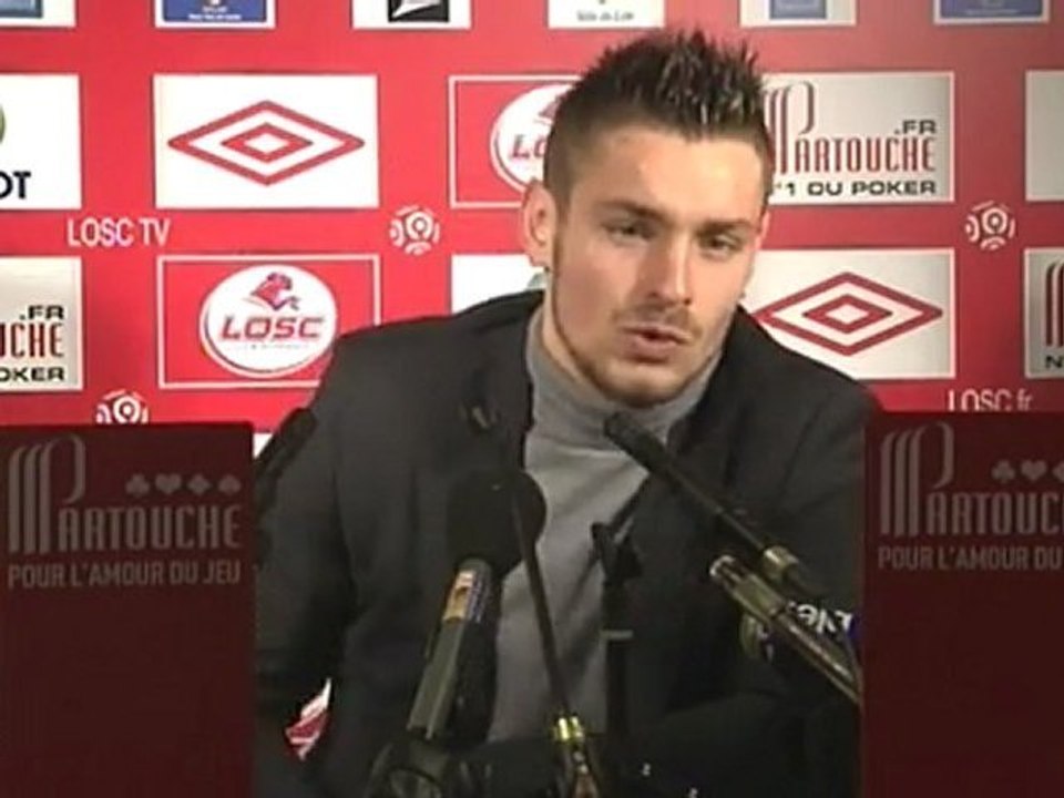 Conférence de presse après Lille-Bordeaux