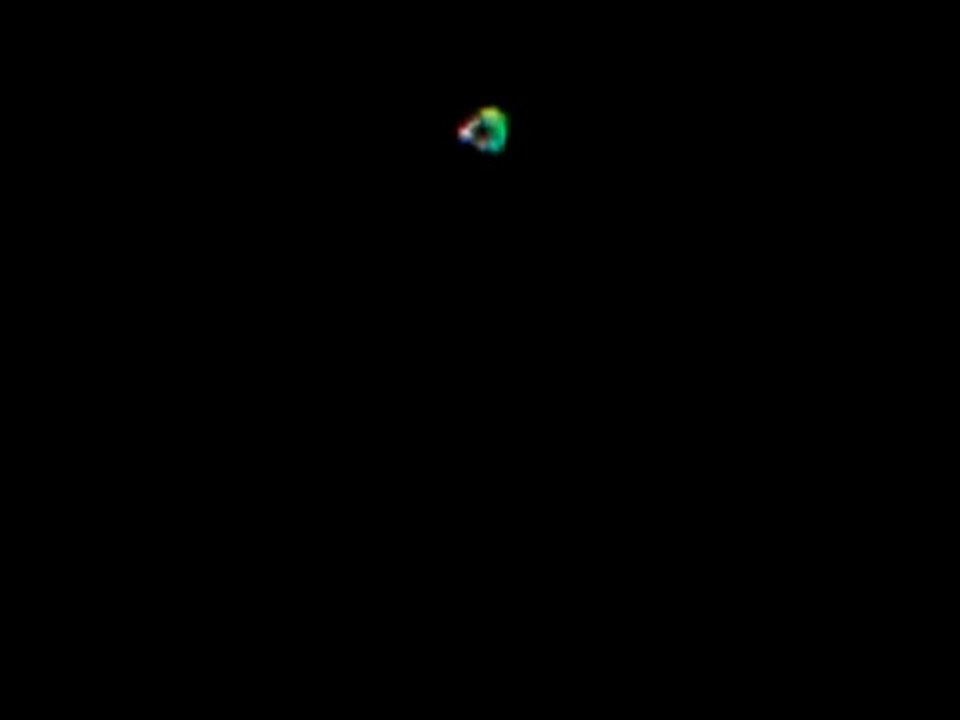 UFO .orb multicolore. Canada. 2012
