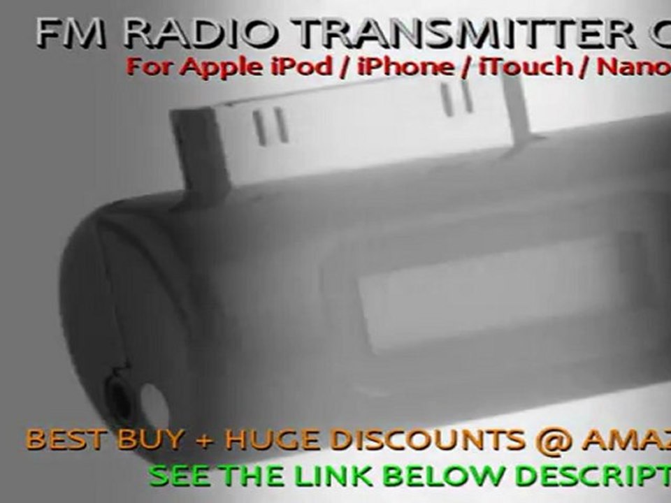 BEST FM Music Transmitter for iPhone, iPod Touch, MP3 Players for OnLY $10