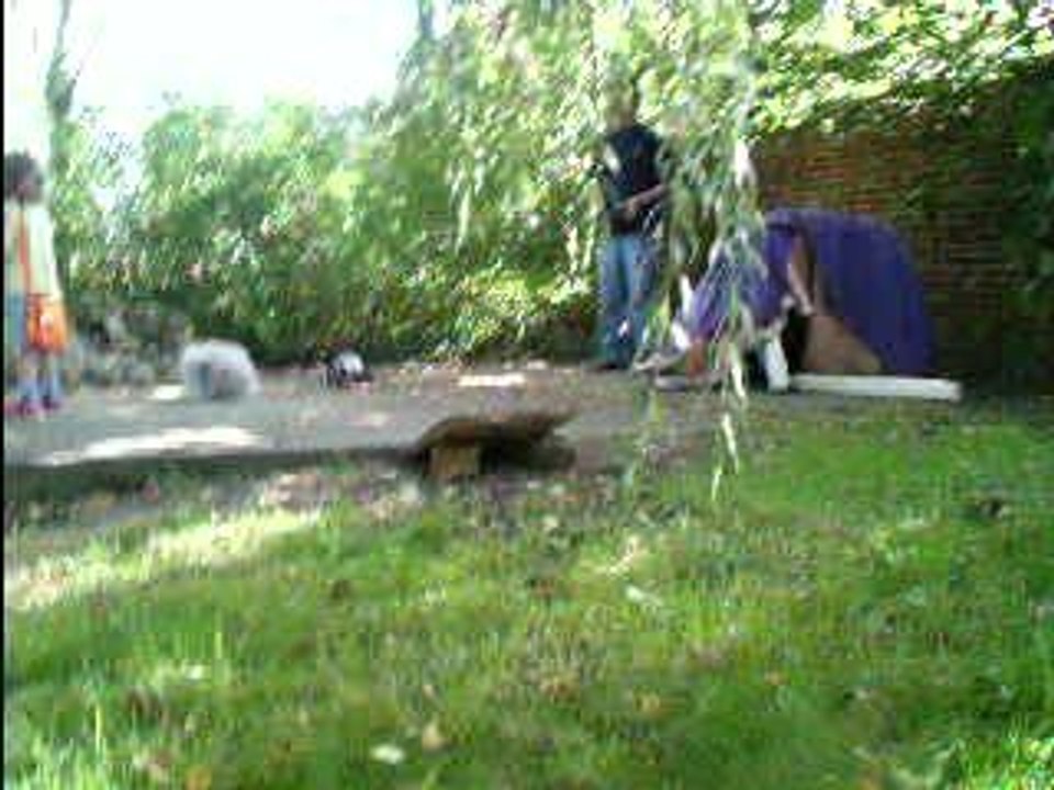 XT dans le jardin