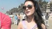 Prateik & Amy Candid about 'Ekk Deewana Tha' at Juhu Beach