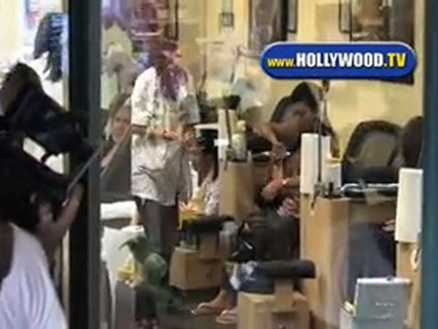 Kim Kardashian At Beverly Hills Nail Design