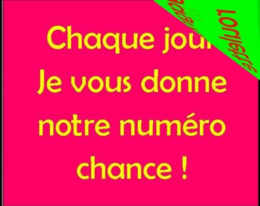VOTRE PROCHAIN NUMERO GAGNANT EST ICI !