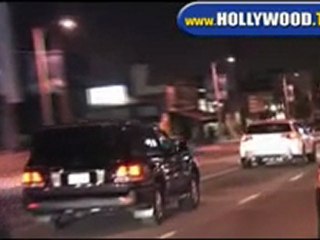 David Beckham At Nobu and Leaves Villa.