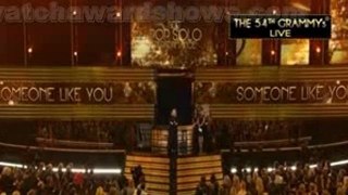 Grammy Awards 2012 _ Adele wins the best pop solo performance for _Someone Like You._