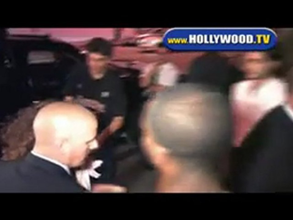 Janet Jackson Leaves Katsuya and At Villa.