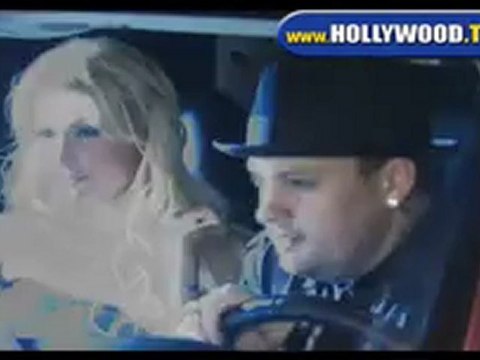 Paris Hilton and Benji Madden Leaving Villa.