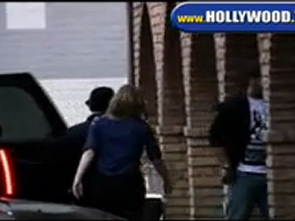 Paris Hilton and Benji Madden At Smash Box Studios.