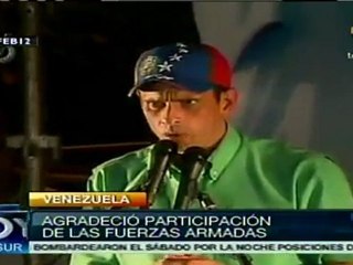 Download Video: Venezuela: Capriles agradeció a FF.AA garantía de primarias