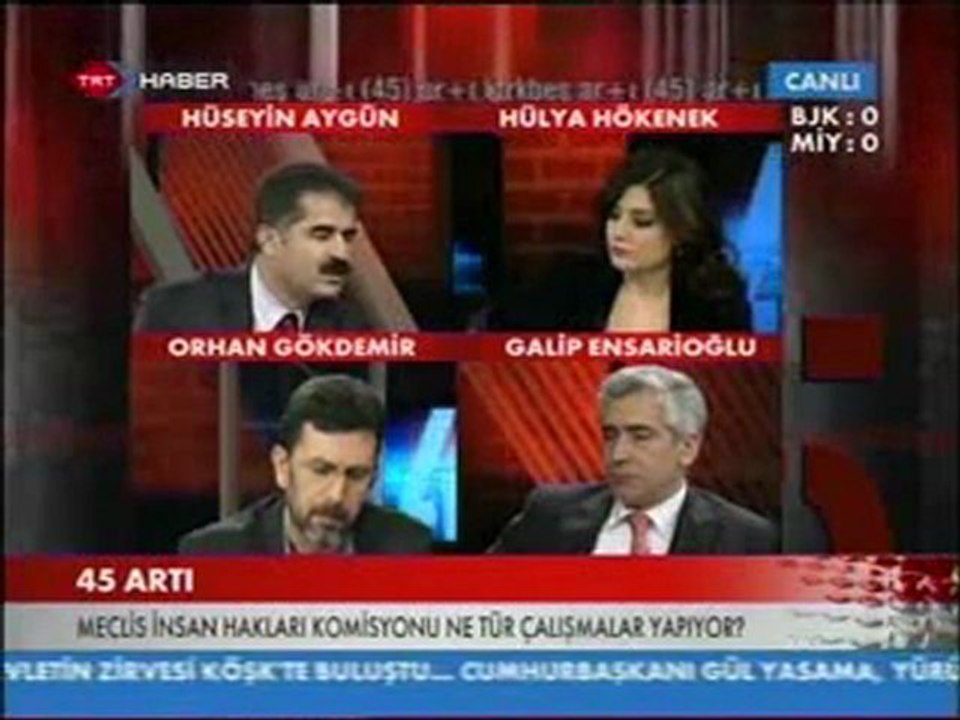 TRT2'de Hülya Hökönek'in hazırlayıp sunduğu '45 ARTI' Programında faili meçhulleri ve toplu mezarları konuştuk. (02.02.2012)
