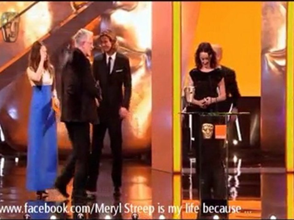 Roy Helland winning Bafta for makeup - 2012