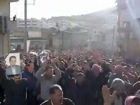 فري برس حلب دارة عزة تشييع الشهيد يوسف علوش 11 2 2012