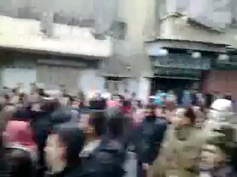 فري برس حلب الفردوس مظاهرة ثانية انطلقت في حي الفردوس 10 2 2012 ج3