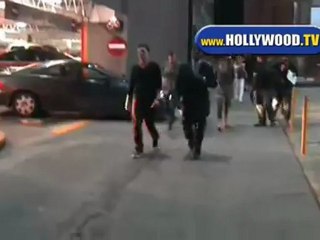 EXCLUSIVE:Jesse McCartney Leaves Roosevelt Hotel.