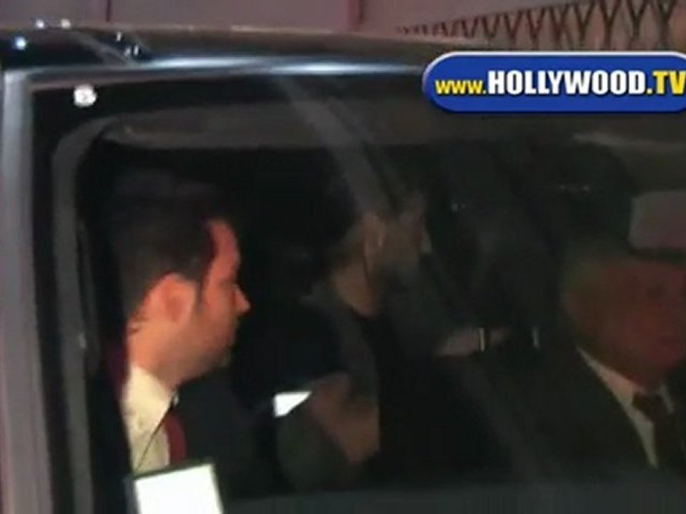 Colin Farrel behind El Capitan Theater