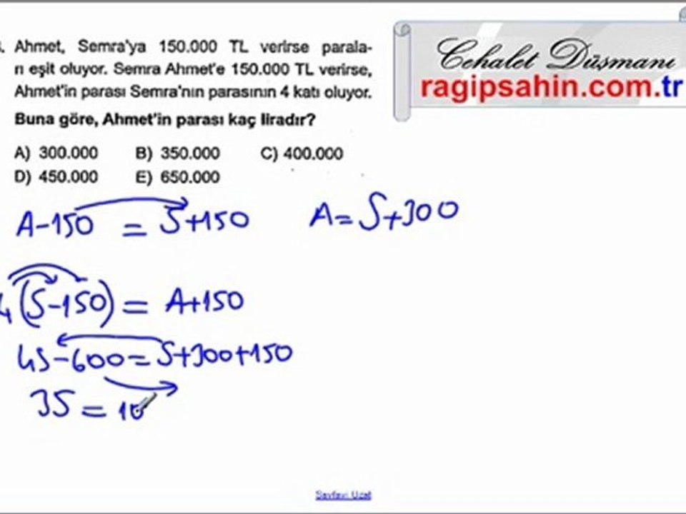 KPSS SAYI PROBLEMLERİ 1