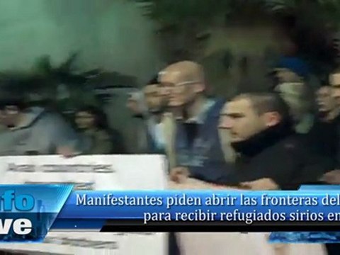 Manifestantes piden abrir las fronteras del norte para recibir refugiados sirios en Israel