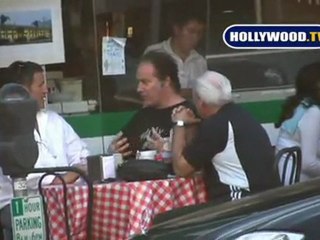 EXCLUSIVE: Andrew Dice Clay and Friends At Pizzeria