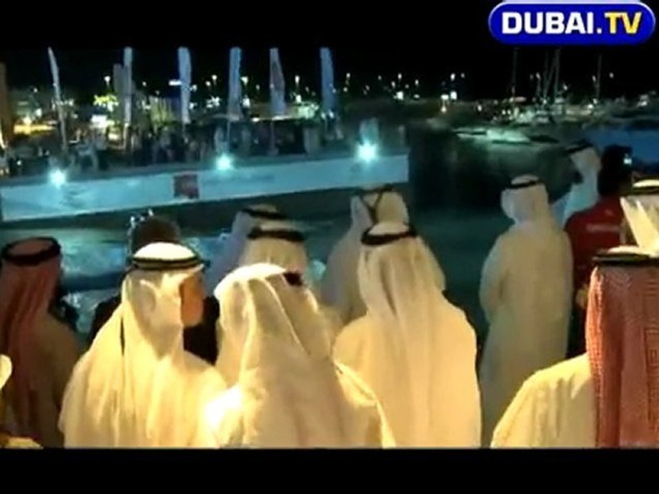 Dubai.TV  on board at the 2008 Emirates Boat Show-Abu Dhabi