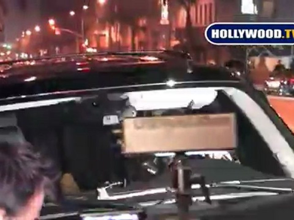 Joel Madden & Nicole Richie Leave a Hollywood Hot Spot.