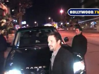 Courteney Cox , David Arquette  And Family Leave IL Sole.