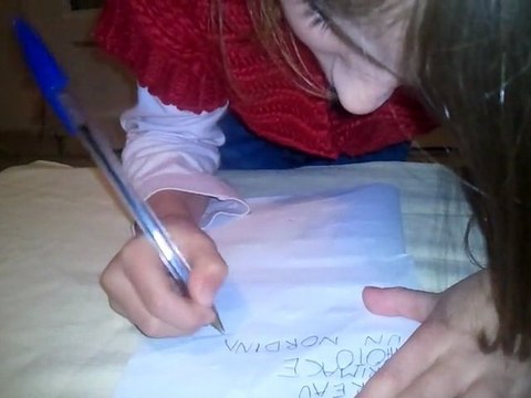 Toujours ma pépette qui écrit... Un nordinator^^