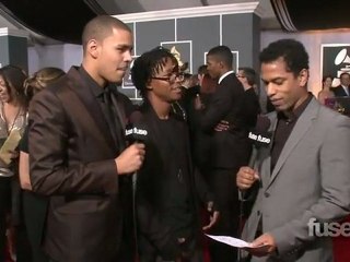 J.Cole And Lupe Fiasco Interview With Their Mother's On The Grammy Red Carpet! (@LupeFiasco @JColeNC) (Video)