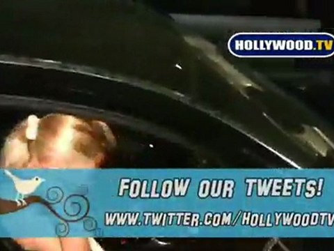 Nicollette Sheridan And Friend Leave Mr. Chow.