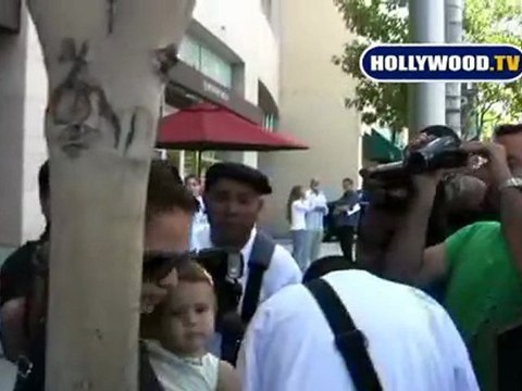Jessica Alba and Baby Out In The Sun Beverly Hills.
