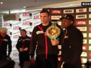 Klitschko - Chisora: Staredown & Face to Face after the final press conference in Munich