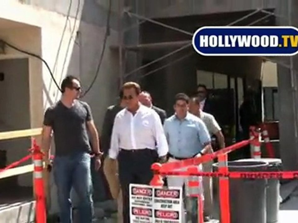 Arnold Schwarzenegger Smokes Cigars Friday Afternoon