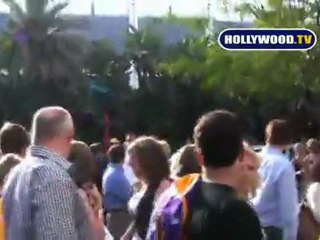 Hugh Hefner And The Twins Go To The Lakers Game