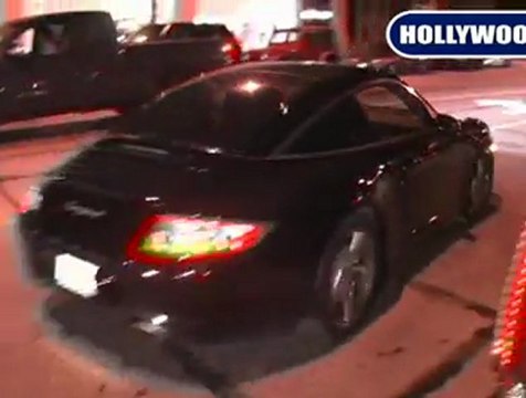 Lindsay Lohan And Samantha Ronson Leave Villa NightClub.