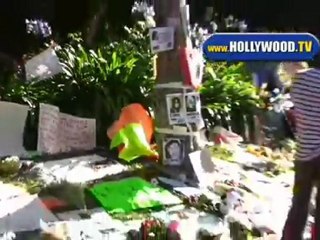 Fans And Media Outside Michael Jackson's House