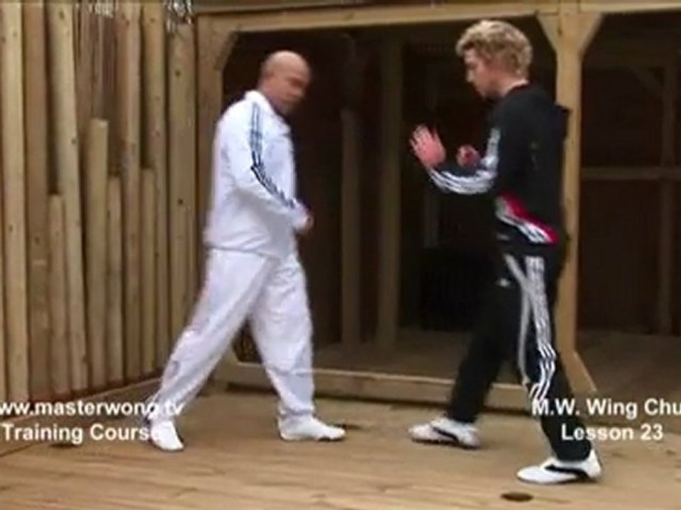 How to do Wing Chun Lesson 23- basic leg exercise_ blocking a front kick