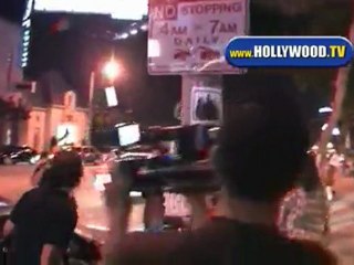 Celebrities At Mel's Diner OP Campaign Event.