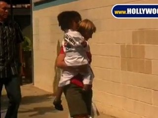 Heidi Klum's Kids At A Self-Defense Class.