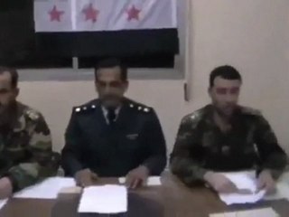 فري برس   انشقاق مقدم طيار ونقيبين والتحاقهم بالجيش الحر 13 2 2012