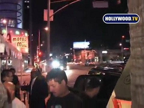 Emile Hirsch Leaves Arclight Afterparty.