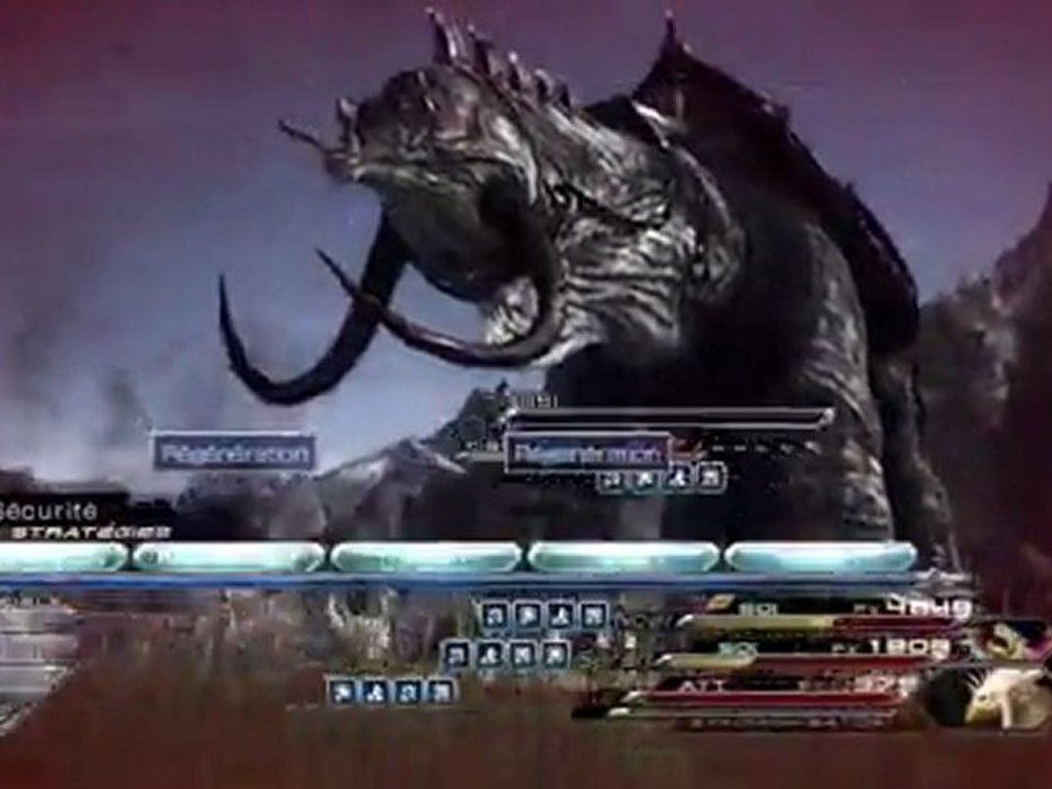Gameplay Final Fantasy XIII-2 par Hyuuji - Combat contre le Pleurodire