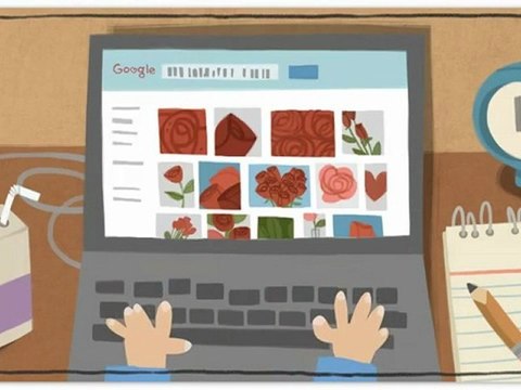 Le moteur de recherche Google célèbre aussi la Saint-Valentin