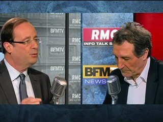 Hollande réagit à l'annonce de la candidature de Sarkozy