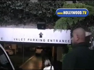 Lindsay Lohan Exits W Hotel After Photo Shoot