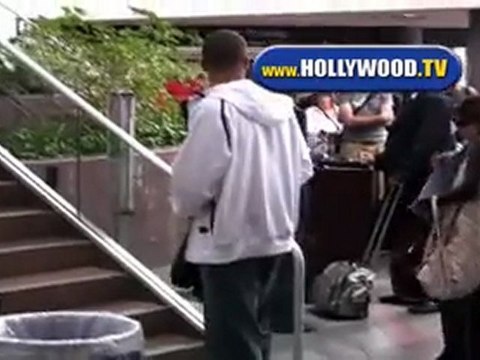 Eva Longoria And Tony Parker Leave LAX On Friday Afternoon