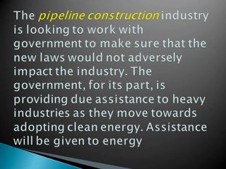 How Will the Carbon Tax Affect the Pipeline Construction Industry