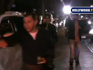 Valet bumps a paparazzi in Jon Cryer's car