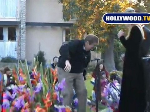 Bob McGrath At The Rose Bowl Parade in Pasadena.